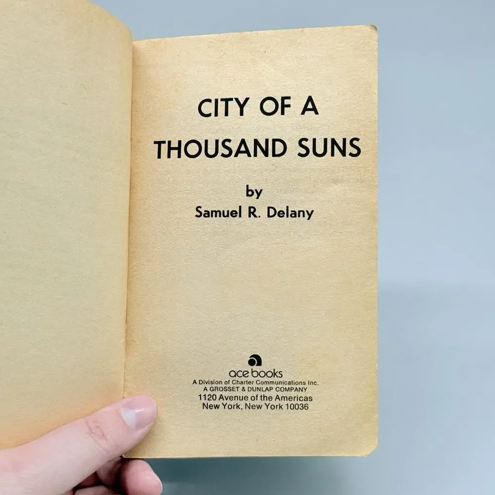City of a Thousand Suns Samuel R Delaney Ace Book Sci Fi Fall of the Towers 1966